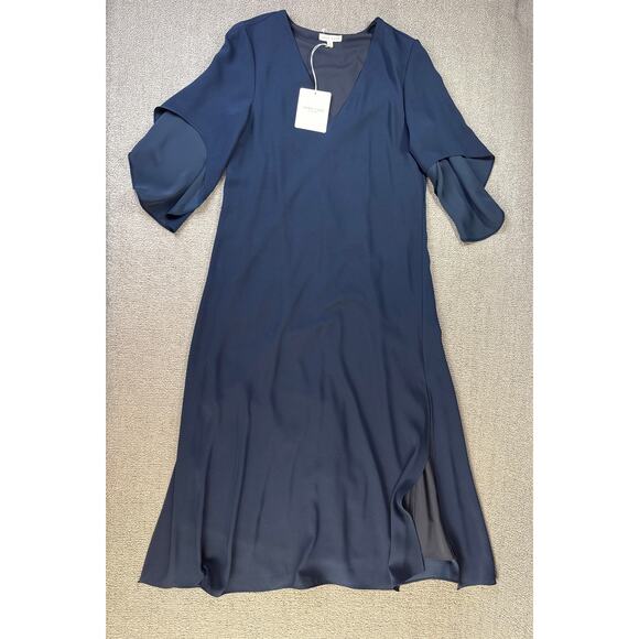 NWT Anna Cate Dress Meredith As A Maxi Career Classic Navy Blue Size Medium - Picture 1 of 10